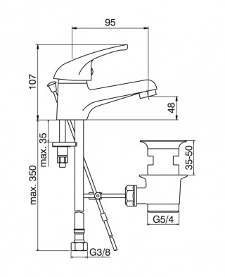 MINOTTI EKONOMIK SLAVINA ZA LAVABO 3112 