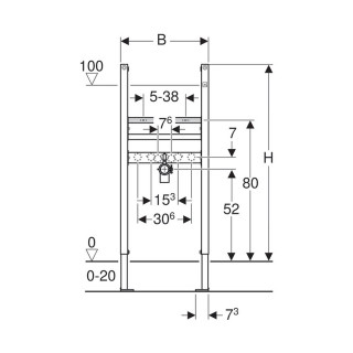 GEBERIT UGRADNI ELEMENT DUOFIX ZA LAVABO 111.471.00.1 