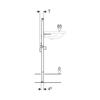 GEBERIT UGRADNI ELEMENT DUOFIX ZA LAVABO 111.471.00.1 