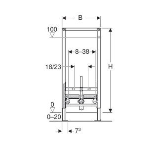 GEBERIT UGRADNI ELEMENT DUOFIKS ZA BIDE 111.516.00.1 