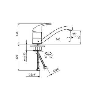 Rosan King Baterija Za Sudoperu Sa 2 Cevi J381081 