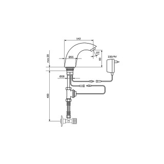 Rosan Touch Free B 9V As225020M 