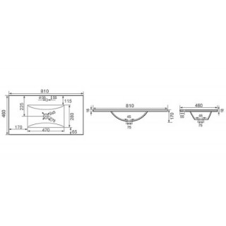 LAVABO TANKI LAVA 81CM 