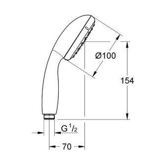 GROHE TUS TEMPESTA RUCICA 27923000 