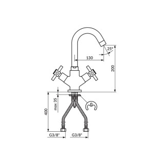 Rosan Xo Baterija Za Lavabo Xo30101 