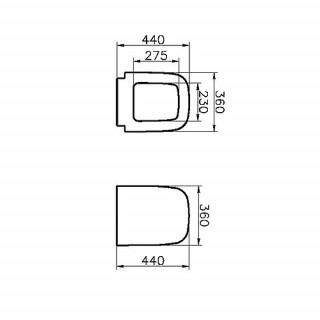 VITRA WC DASKA MDV130S20 77-003-001 