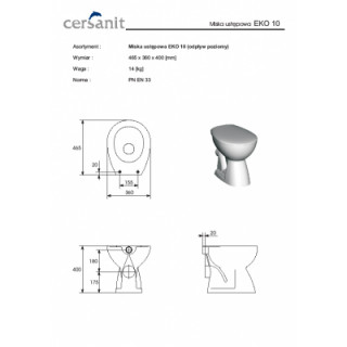 CERSANIT ROMA WC SOLJA BALTIK K07-015 