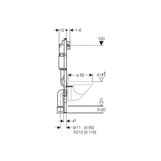 GEBERIT UGRADNI VODOKOTLIC BASIC+TASTER MAT-HROM DELTA 21 ZA KON.WC SOLJU 458.112.46.1 