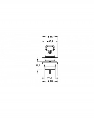 BONOMINI PILETA PVC 5/4 2024MG54BO(2024WL54B0) 