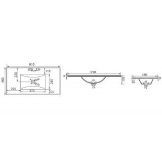 LAVABO TANKI LAVA 91CM 