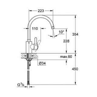 GROHE EUROSMART SUDOPERA 32843000 