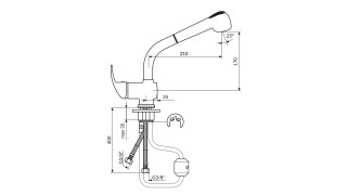 Rosan King Baterija Za Sudoperu Sa 2 Cevi J386001 