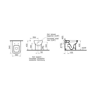 VITRA WC SOLJA SIMPLON BACK TO WALL 5520L003-0075 S20 