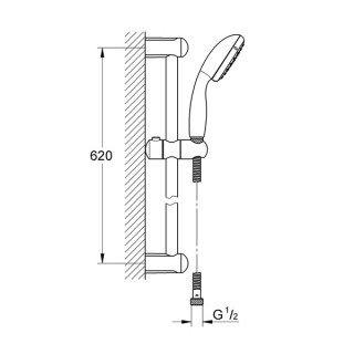 GROHE TUS SET NEW TEMPESTA 100L 27924000 