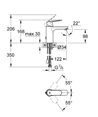 GROHE EUROSMART LAVABO 23326000 