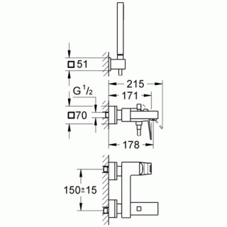 GROHE EUROCUBE KADA 23141000 