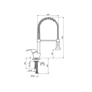 Rosan King Baterija Za Sudoperu Sa 3 Cevi J389003 