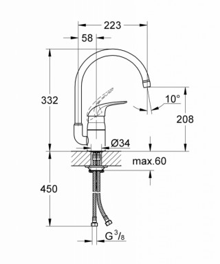 GROHE EUROSMART SUDOPERA 33202002 