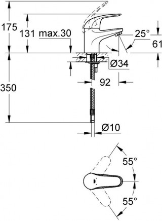 GROHE EUROECO LAVABO 32732000 32732000 