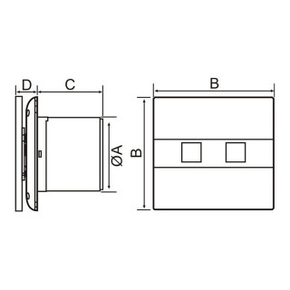 VENTILATOR CATA E100-G 