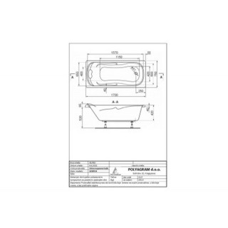 POLY KADA 170X75 GENEVA KOMPLE 