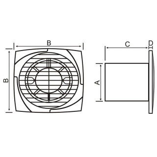 VENTILATOR MTG A100-K ANTRACIT19621 