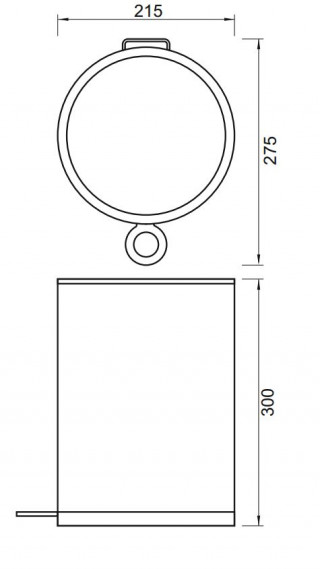 Copen Kanta 6L Bela,Soft Close Poklopac C-07-006-Wo 