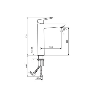 Stolz Baterija Za Lavabo L Visoka 130109 