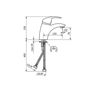 Rosan Nexus Baterija Za Lavabo Jn30101 