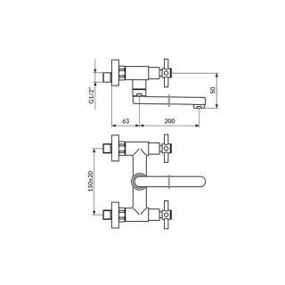 Rosan Xo Baterija Za Sudoepru - Lavabo Izliv 200Mm D Xo32120 