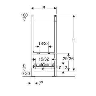 GEBERIT UGRADNI ELEMENT BASIC ZA BIDE 111.534.00.1 