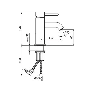 Rosan Dark Baterija Za Lavabo Jd30101 