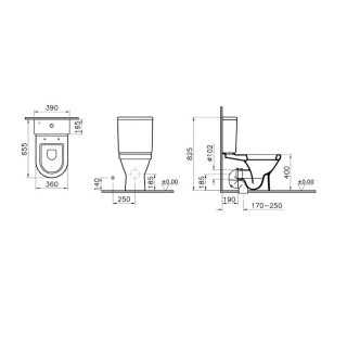 VITRA MONOBLOK S50 BTW 