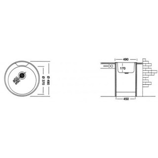 LIV INOX SUDOPERA UGRADNA  Ø48 EC-145 Ø90 