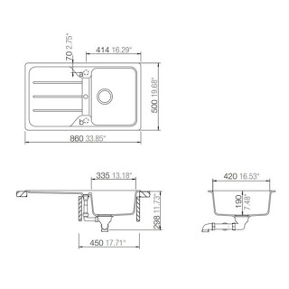 SCHOCK SUDOPERA FORMHAUS D100 860x500x190mm BELA 