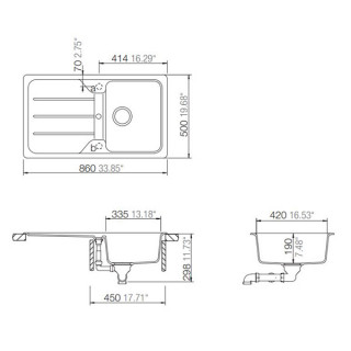 SCHOCK SUDOPERA FORMHAUS D100 860x500x190mm SAMPANJ 