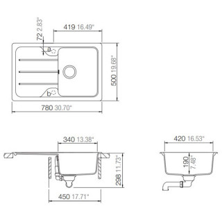 SCHOCK SUDOPERA FORMHAUS D100S 780x500x190mm SABBIA (PESAK) 