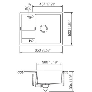 SCHOCK SUDOPERA RONDA D100L 650x500x190mm BELA 