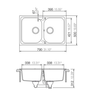 SCHOCK SUDOPERA LITHOS N200S 790x500x195mm CRNA 