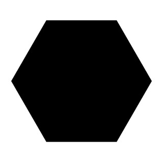 SA HEX. BASIC BLACK 25X22, 1.04m2 