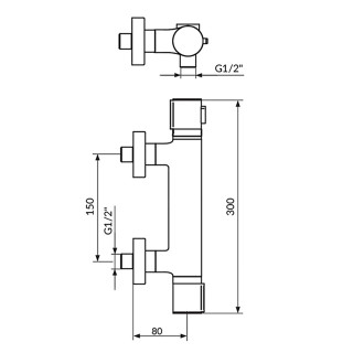 Stolz Termostatska Baterija Za Tuš 1T37100 