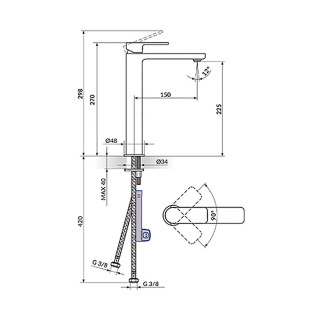 Stolz S2 Baterija Za Lavabo L 230109 