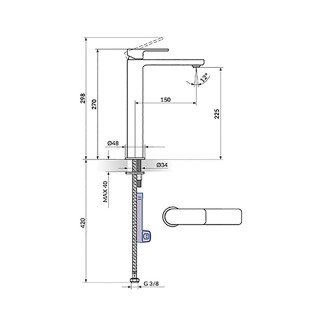 Rosan Baterija Za Lavabo L Hladna Voda 254109 