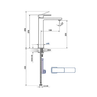 Rosan Baterija Za Lavabo L Hladna Voda 254209 