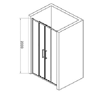 Copen Bocno Staklo Devon 200 900X2000 Staklo 6Mm Providno C-02-22090 