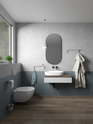 RUBINETA MINI DRZAC WC CETKE - CRNI (BK) 670110 