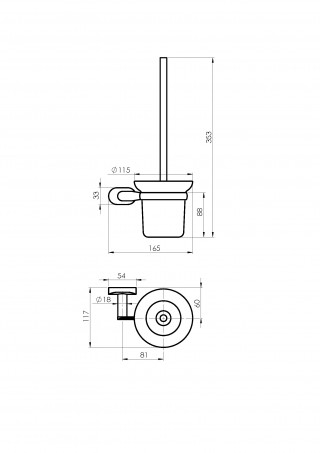 RUBINETA ESTE DRZAC WC CETKE 670114 