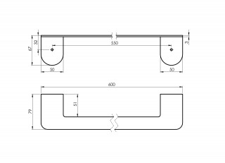 RUBINETA ALTO set galanterije - CRNI (BK) 670119 