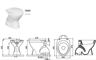 TURKUAZ WC SIMPLON 5000 W 