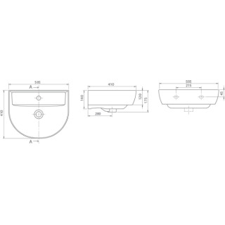 TURKUAZ BELLA 40X50 LAVABO 3200 U 